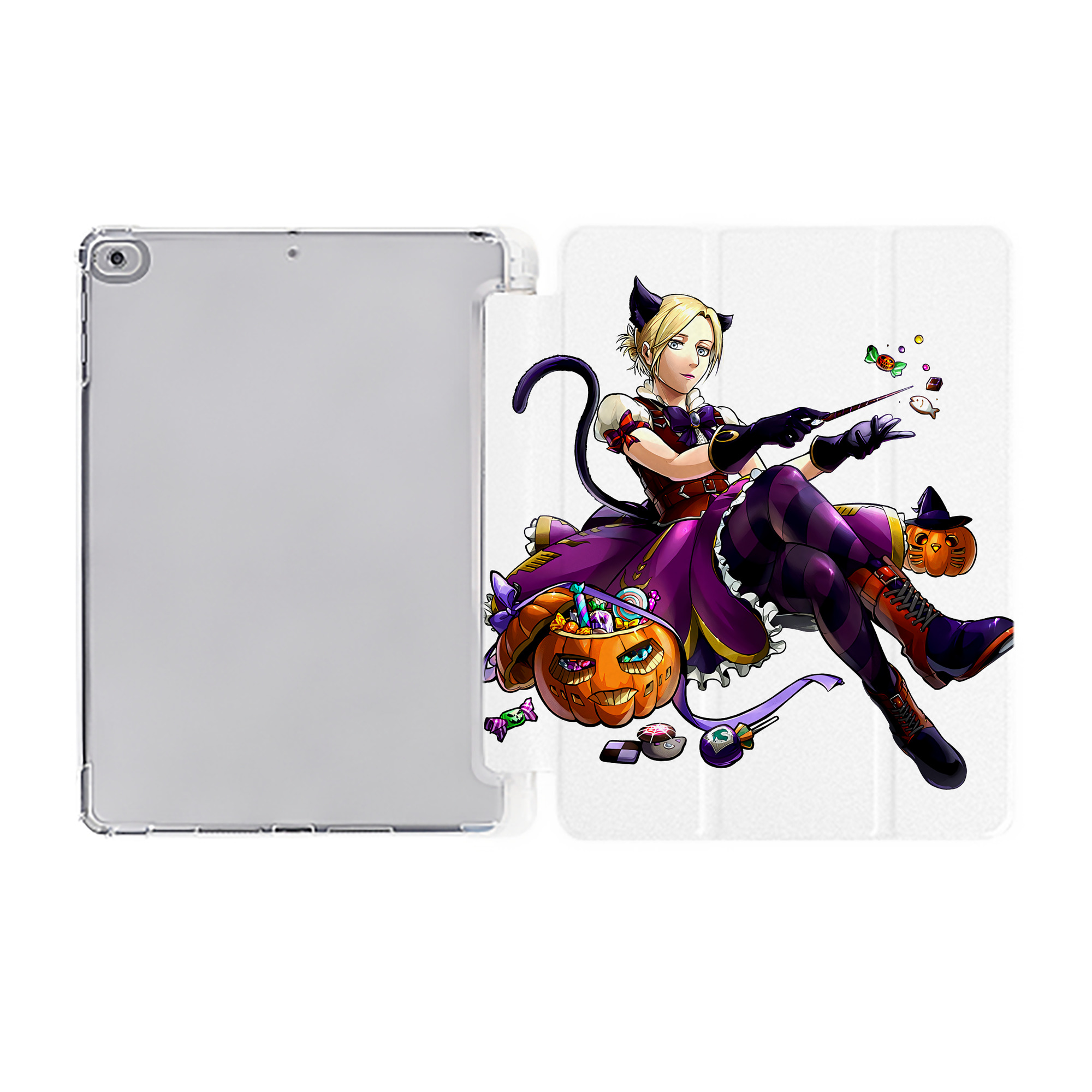 （画像用） 進撃の巨人 アニ・レオンハート Attack on Titan Annie Leonhart IPad ケース ペン収納付き 三つ折りスタンド PUレザー×シリコン 対応機種9.5/10.5/10.9インチ